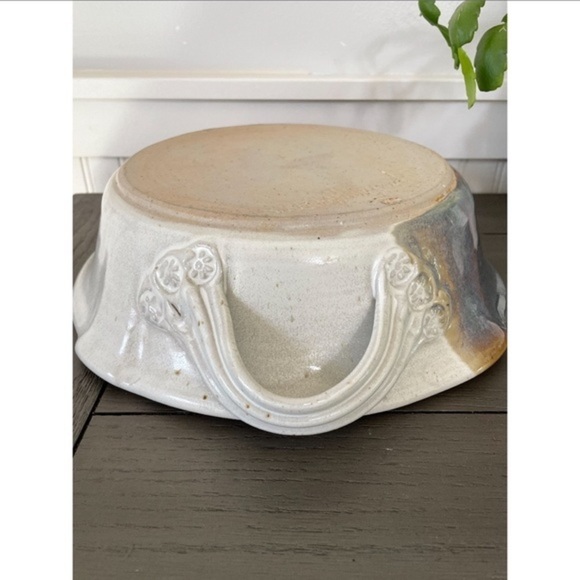 Joni Stauffer handmade pottery bowl with handles dates 1993 - Picture 5 of 5